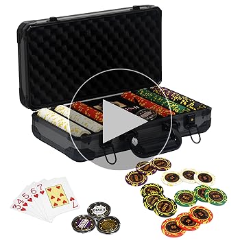 Amazon.com: Nmroim 13.5 Gram Clay Poker Chip Set Texas Hold'em